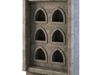 Dungeon Wall 3D model buy