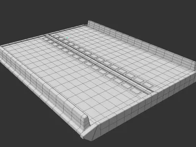 Sci-fi road 3D model