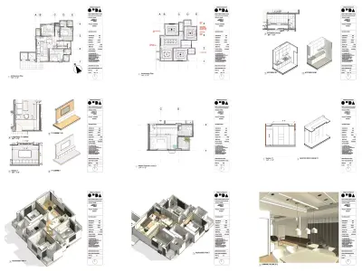 Modern Apartment Interior Design  3D model
