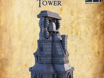 Dwarf Bell House Tabletop Terrain 28 MM 3D print model