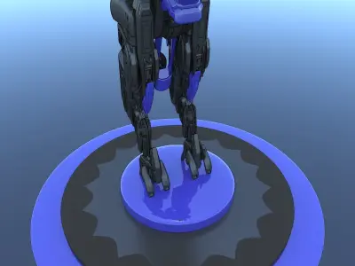 Cyborg Mecha Robot SciFi 3D model