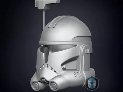 Animated Captain Rex Helmet 3D print model