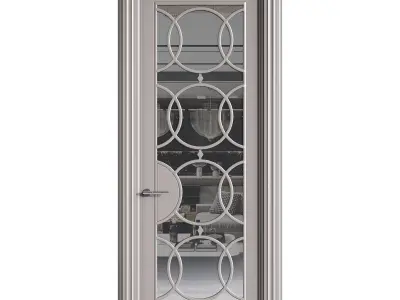 Modern entrance door 42 3D model