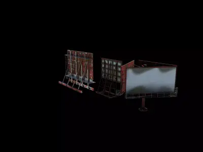 Billboard set 03 3D model