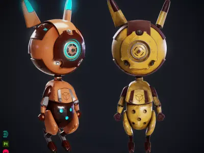 Robo Rabbit 3D model