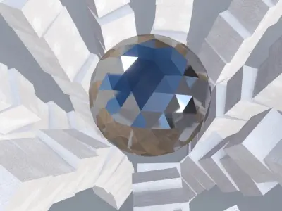 Rigid body animation with sphere 3D model