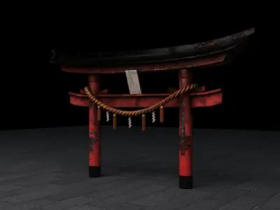 Japan torii 3D model