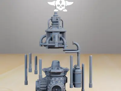 Industrial Terrain 3D print model