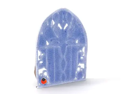 Vibrant Stained Glass Window model pack Low-poly 3D model