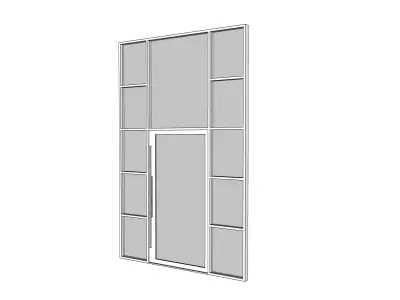 Pivot Door Low-poly 3D model