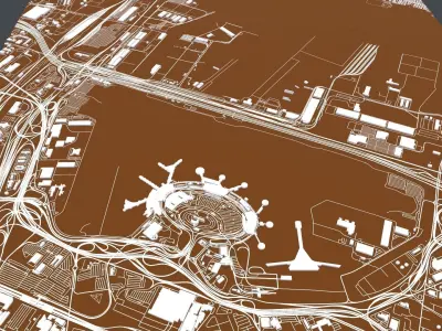 Newark Port 3D model