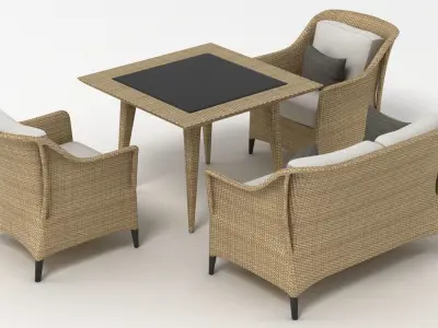 Dedon Summerland Set 3D model