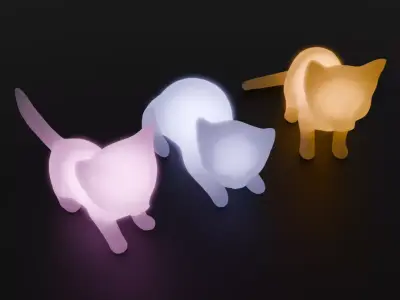 Indirect lighting for kittens 3D model