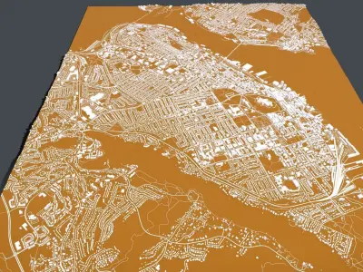 Cityscape Halifax Canada 3D model