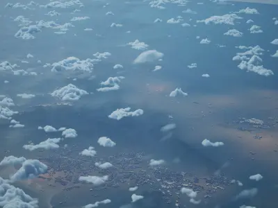 Bagam Indonesia City Landscape 3D Model 3D model