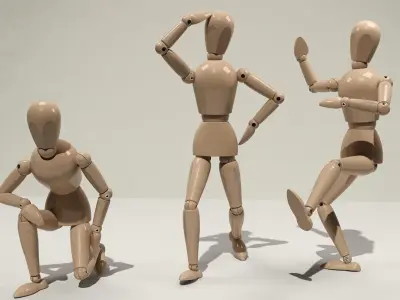 Wooden Dummy 3D model purchase