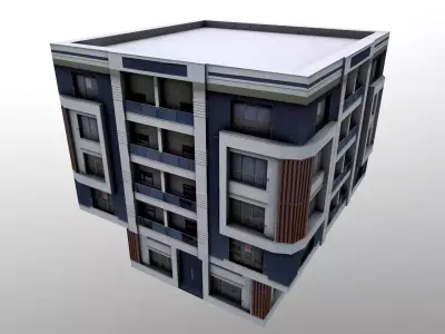 Architectural Building-10 Low-poly 3D model purchase