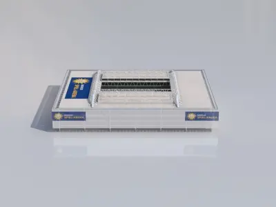 Merkur Spiel-Arena Dusseldorf Stadium Euro 2024 Low-poly 3D model