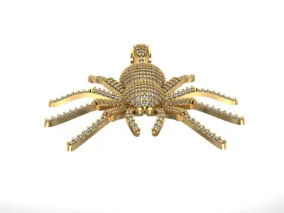 Spider Pendant Lord Ganesh 3d model 3D print model