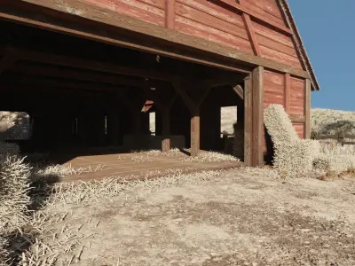 Barn Scene 3D model