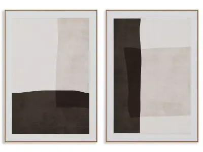 Abstract Painting Frame set 3D model 526