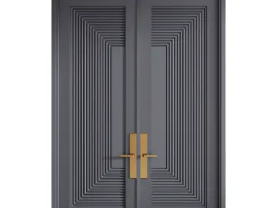 Interior door 27 Low-poly 3D model