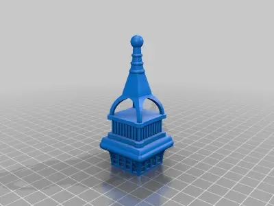 Tour 60cm Exercice couper avec Netfabb  Free 3D print model