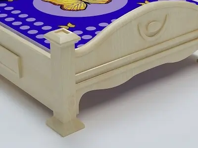 Bed Cot 04 3D model