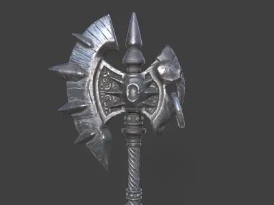 Warrior  Axe Low-poly 3D model