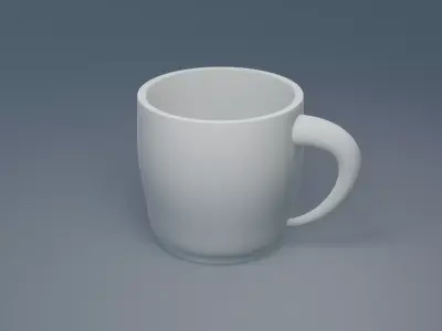A mug Low-poly 3D model
