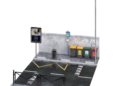Equipement Routier 02 3D model