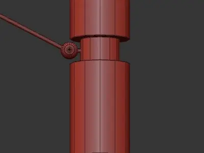 EDGAR chandelier with six lights 3D model