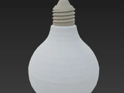 Faceted Globe LED Bulb 3D model