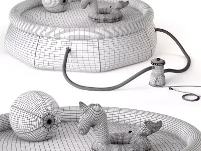 Inflatable Pool Bestway  3D model