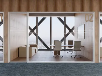  Contemporary Office Space 3D Model 