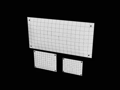 Prague street signs Low-poly 3D model