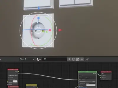Socket And Light Switches High-Poly 3D model