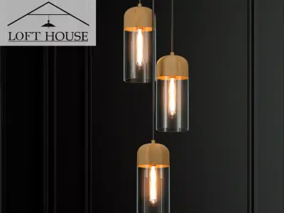Hanging lamp LOFT HOUSE P-166 3D model