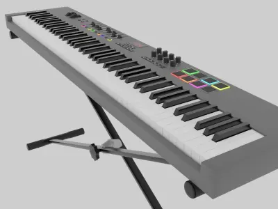 3D model MIDI Keyboard Controller - 88 Key Digital Piano 3D model