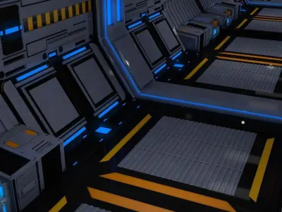 Sci Fi Corridor 3D model