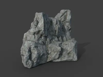 Cliff Rock 2-7 Low-poly 3D model