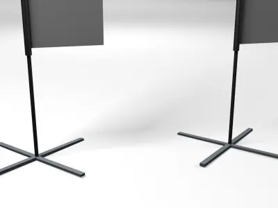 3D Feather Flag 3D model