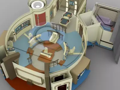 Starship Bridge XT for DAZ Studio 3D model