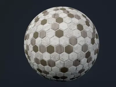 Marble Tile Seamless PBR Texture Texture