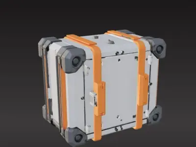 sci-fi box capsule 3D print model get