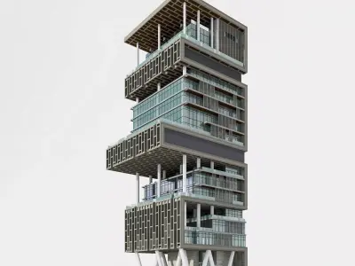 ANTILIA HOUSE MUMBAI 3D model