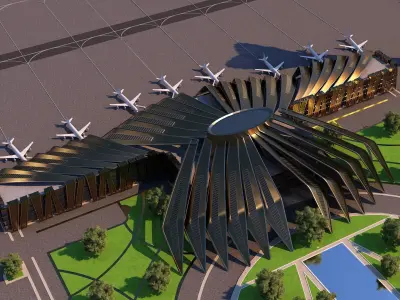 0011 - Architecture Airport - 2021 - 03 3D model
