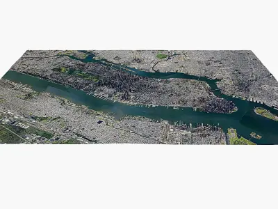 New York  city  Low-poly 3D model