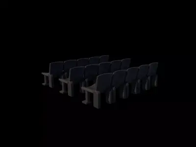 Stadium Seat 02 3D model