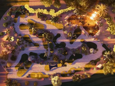 Mini golf tropical 3D model